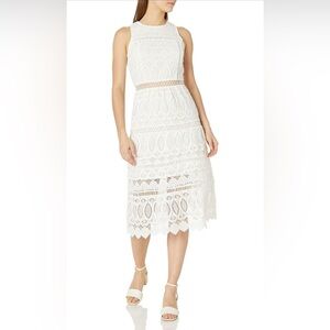 Joa white embroidered dress